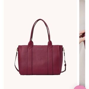 Poppy & Peonies Multitasker Tote Bag in Berry